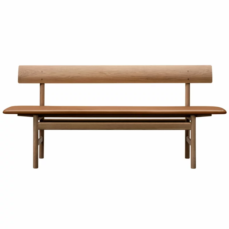 Fredericia Panca Mogensen 3171, Rovere Oliato - Pelle Cognac Omni 1 Fredericia Panca Mogensen 3171, Rovere Oliato - Pelle Cognac Omni