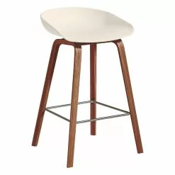 Hay About A Stool AAS32, 65 Cm, Noce Laccato - Crema