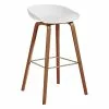 Hay About A Stool AAS32, 75 Cm, Noce Laccato - Bianco