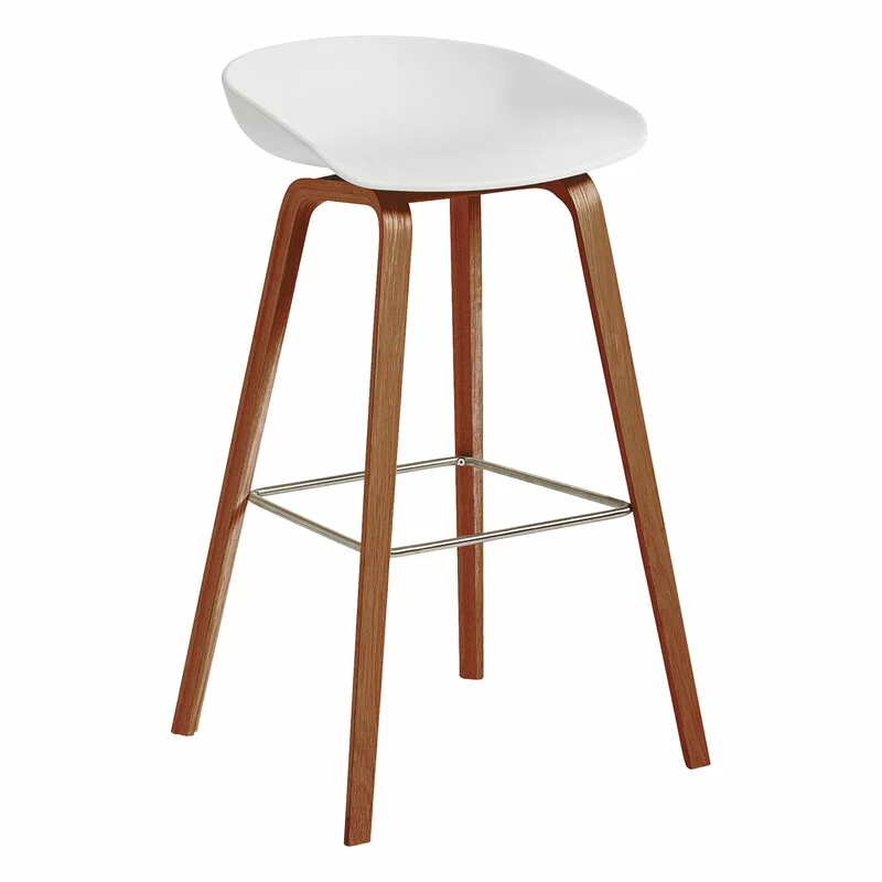 Hay About A Stool AAS32, 75 Cm, Noce Laccato - Bianco 1 Hay About A Stool AAS32, 75 Cm, Noce Laccato - Bianco