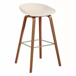 Hay About A Stool AAS32, 75 Cm, Noce Laccato - Crema