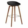 Hay About A Stool AAS32, 75 Cm, Noce Laccato - Nero
