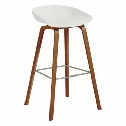 Hay About A Stool AAS32 Eco, 75 Cm, Noce Laccato - Bianco