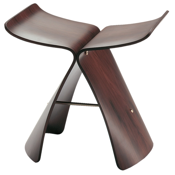 Vitra Sgabello Butterfly Stool, Palissandro 1 Vitra Sgabello Butterfly Stool, Palissandro