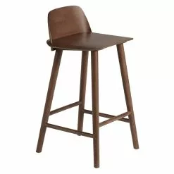 Muuto Sgabello Da Bar Nerd, 65 Cm, Tinta Marrone Scuro