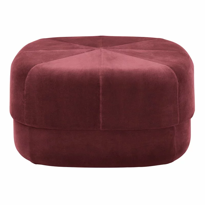 Normann Copenhagen Pouf Circus, Grande, Rosso Scuro 1 Normann Copenhagen Pouf Circus, Grande, Rosso Scuro