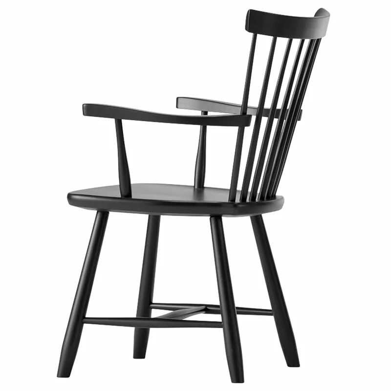 Stolab Sedia Lilla Åland Con Braccioli, Nera 3 Stolab Sedia Lilla Åland Con Braccioli, Nera - immagine 3