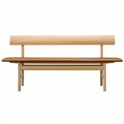 Fredericia Panca Mogensen 3171, Rovere Saponato - Pelle Cognac Omni