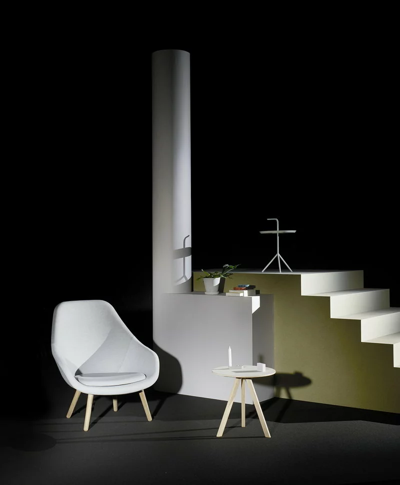 Hay About A Lounge Chair AAL92, Rovere Laccato Chiaro - Divina Melan 5 Hay About A Lounge Chair AAL92, Rovere Laccato Chiaro - Divina Melan - immagine 5