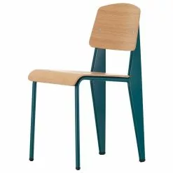 Vitra Sedia Standard, Prouvé Bleu Dynastie - Rovere