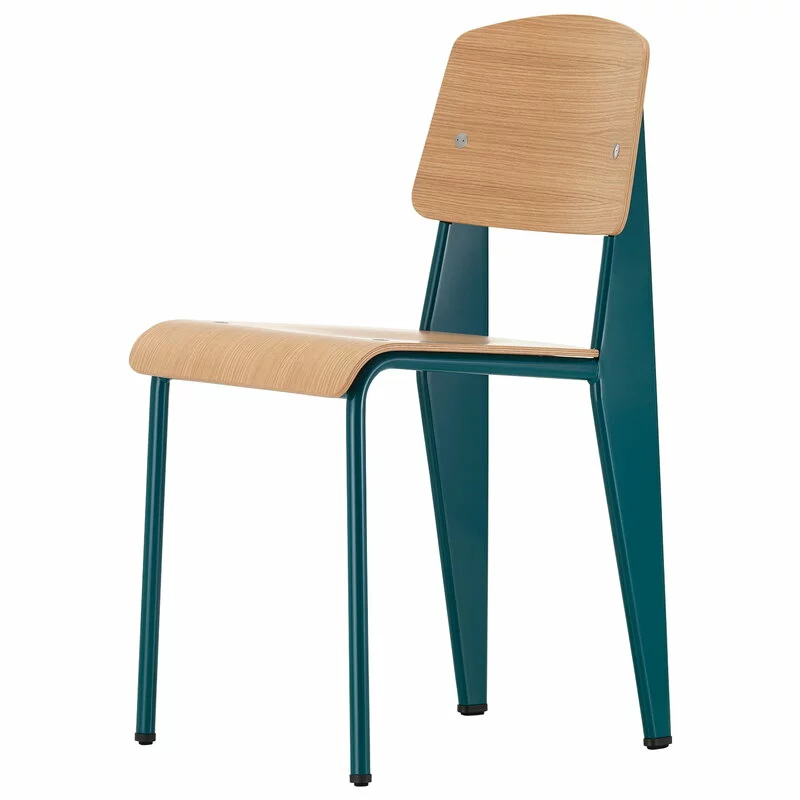 Vitra Sedia Standard, Prouvé Bleu Dynastie - Rovere 1 Vitra Sedia Standard, Prouvé Bleu Dynastie - Rovere