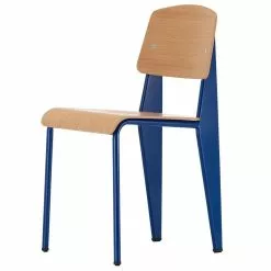 Vitra Sedia Standard, Prouvé Bleu Marcoule - Rovere