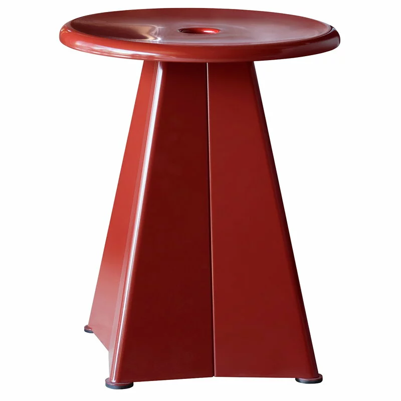 Vitra Sgabello Tabouret Métallique, Japanese Red 1 Vitra Sgabello Tabouret Métallique, Japanese Red