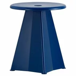 Vitra Sgabello Tabouret Métallique, Prouvé Bleu Marcoule