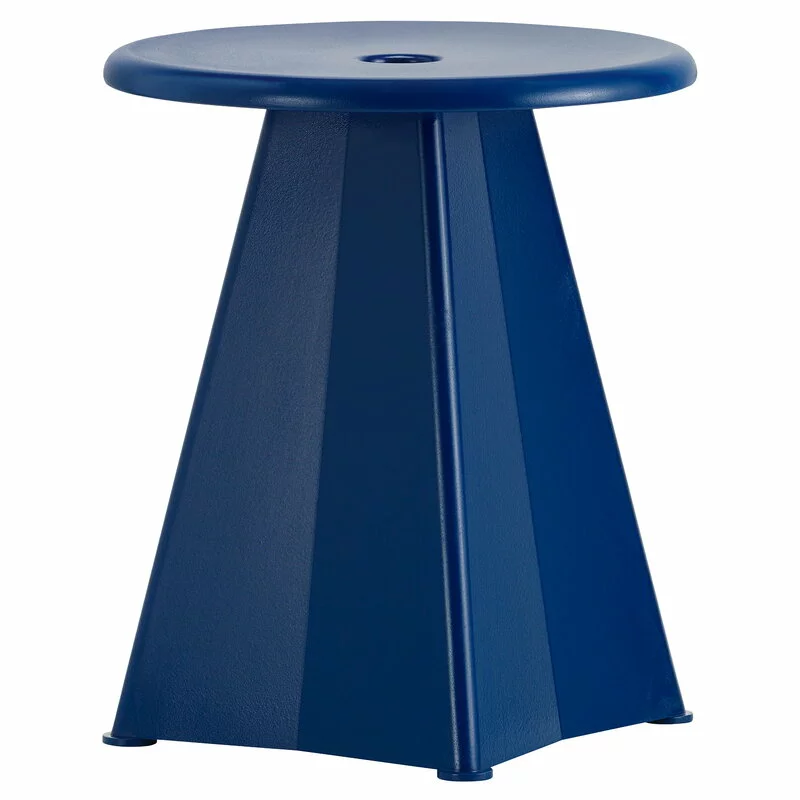 Vitra Sgabello Tabouret Métallique, Prouvé Bleu Marcoule 1 Vitra Sgabello Tabouret Métallique, Prouvé Bleu Marcoule