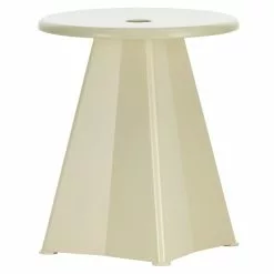 Vitra Sgabello Tabouret Métallique, Prouvé Blanc Colombe