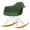 Vitra Sedia A Dondolo Eames RAR, Forest - Cromo - Acero