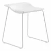 Viccarbe Sgabello Last Minute, Basso, Bianco