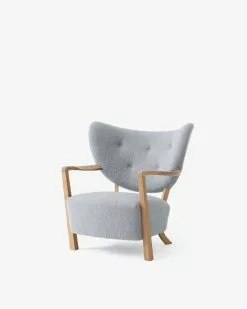 &Tradition Poltrona Wulff ATD2 E Pouf Wulff ATD3, Karandash 005 - Rovere -Sedie negozio AndTradition Wulff ATD2 Oiled oak w karandash 005