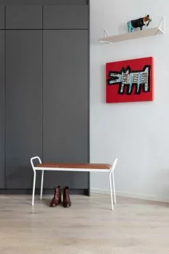 Maze Panca Anytwo, Bianco - Cognac Vintage -Sedie negozio Anytwo white2300dpi