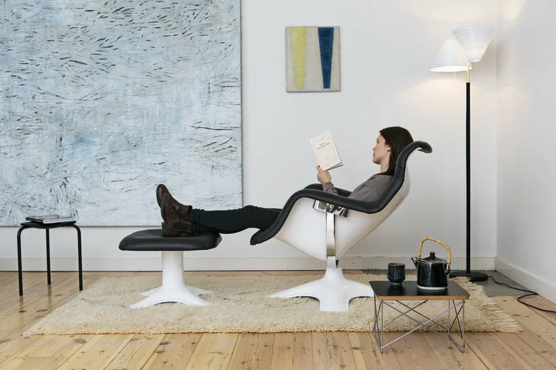 Artek Poltrona Karuselli, Nero - Bianco 6 Artek Poltrona Karuselli, Nero - Bianco - immagine 6