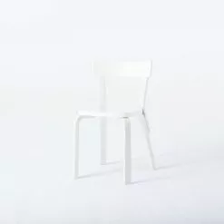 Artek Sedia Aalto 69, Tutta Bianca -Sedie negozio Artek Aalto Chair 69 Lacquered White