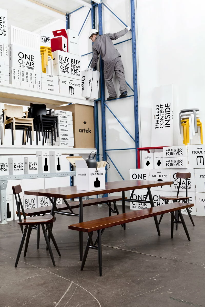 Artek Sedia Pirkka, Marrone - Nero 3 Artek Sedia Pirkka, Marrone - Nero - immagine 3