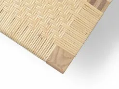 Carl Hansen & Søn Panca/tavolo BM0488 Table Bench, Lungo, Rovere Oliato -Sedie negozio BM0488 oak oil cane detail