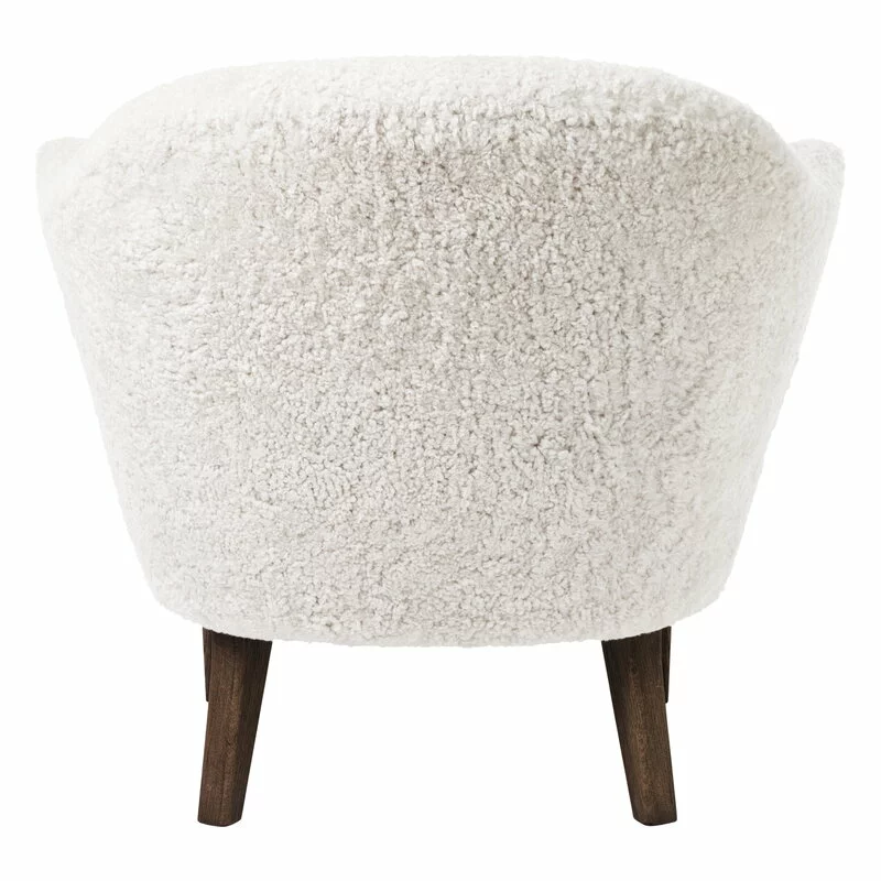 By Lassen Poltrona Ingeborg, Pelle Di Pecora Offwhite - Rovere Affumicato 2 By Lassen Poltrona Ingeborg, Pelle Di Pecora Offwhite - Rovere Affumicato - immagine 2