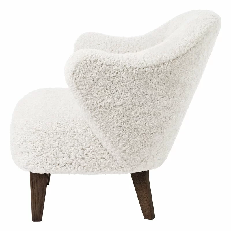 By Lassen Poltrona Ingeborg, Pelle Di Pecora Offwhite - Rovere Affumicato 4 By Lassen Poltrona Ingeborg, Pelle Di Pecora Offwhite - Rovere Affumicato - immagine 4