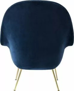 Gubi Poltrona Bat, Alta, Velluto 970 - Gambe Ottone 7 Gubi Poltrona Bat, Alta, Velluto 970 - Gambe Ottone -Sedie negozio Bat LoungeChair HighBack Conic FullyUpholstered BrassSemiMatt Velluto 970 GUBI Back