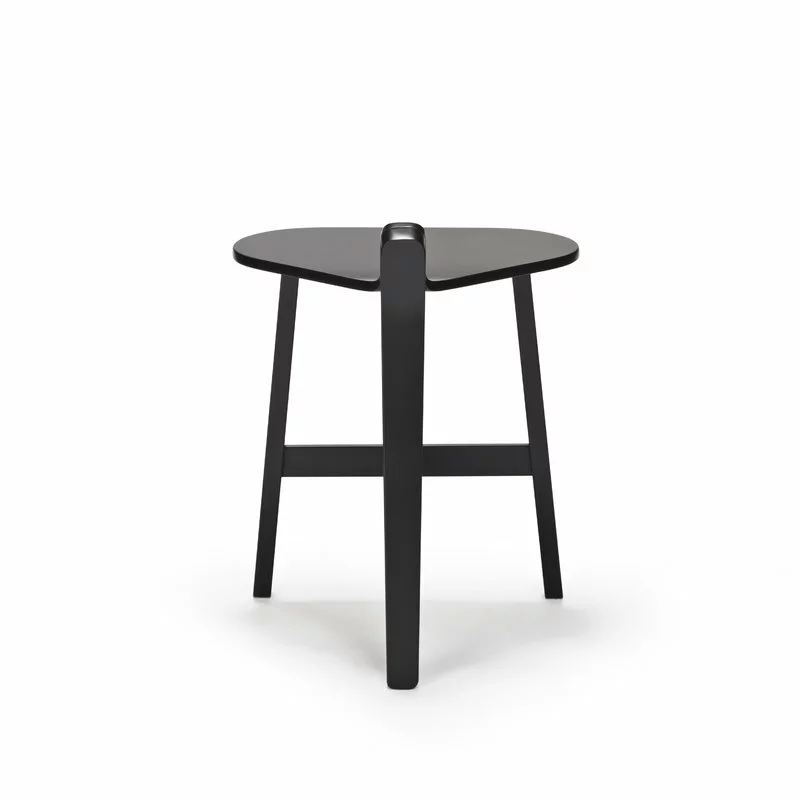 Karakter Sgabello Bronco, Rovere Laccato Nero 3 Karakter Sgabello Bronco, Rovere Laccato Nero - immagine 3