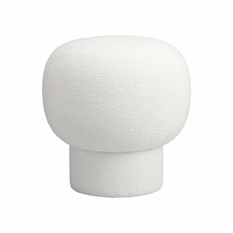 NORR11 Pouf Champagne, Barnum Bouclé 01 Bianco Naturale 1 NORR11 Pouf Champagne, Barnum Bouclé 01 Bianco Naturale
