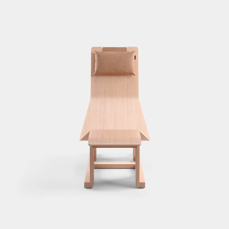 Massproductions Chaise Longue 4 PM, Abete Di Douglas 2 Massproductions Chaise Longue 4 PM, Abete Di Douglas - immagine 2