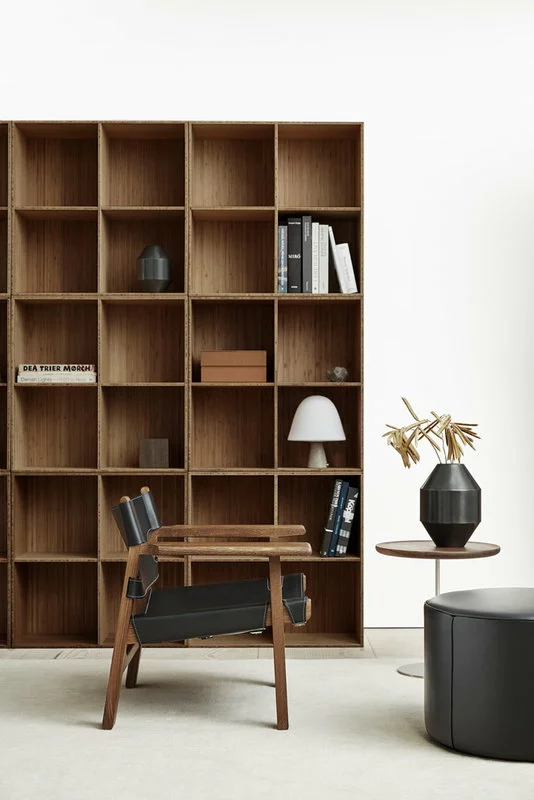 Fredericia Pouf Mono 55 Cm, Pelle Nera 3 Fredericia Pouf Mono 55 Cm, Pelle Nera - immagine 3