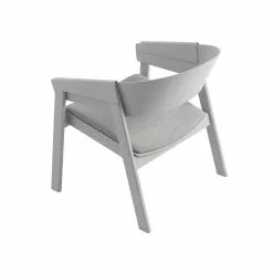 Muuto Poltrona Cover, Grigio - Remix 123 -Sedie negozio Cover lounge chair grey remix 123 back Muuto hi res