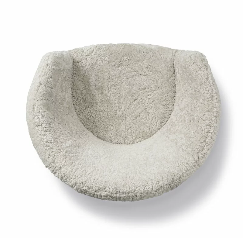 Fredericia Poltrona Ditzel, Pelle Di Pecora Moonlight - Noce 5 Fredericia Poltrona Ditzel, Pelle Di Pecora Moonlight - Noce - immagine 5