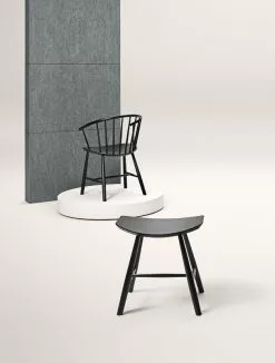 Fredericia Sgabello J63 Johansson, Frassino Nero -Sedie negozio EAJ 3064 3063 black miljo rgb high 1