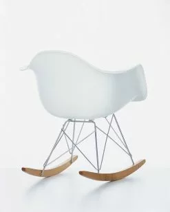 Vitra Sedia A Dondolo Eames RAR, Bianca -Sedie negozio Eames Plastic Armchair RAR 84220 master