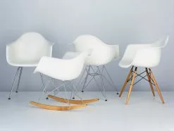 Vitra Sedia A Dondolo Eames RAR, Bianca -Sedie negozio Eames Plastic Armchair RAR 84228 master