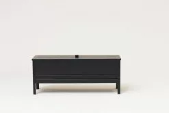 Form & Refine Cassapanca A Line, 111 Cm, Rovere Tinto Nero 9 Form & Refine Cassapanca A Line, 111 Cm, Rovere Tinto Nero -Sedie negozio F R A line Storage Bench Black stained Oak front