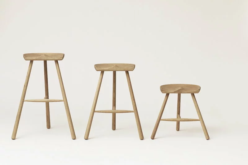 Form & Refine Sgabello Da Bar Shoemaker Chair No. 78, Rovere Oliato Bianco 2 Form & Refine Sgabello Da Bar Shoemaker Chair No. 78, Rovere Oliato Bianco - immagine 2