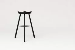 Form & Refine Sgabello Da Bar Shoemaker Chair No. 78, Faggio Nero -Sedie negozio F R Shoemakerchair 78 black stained back