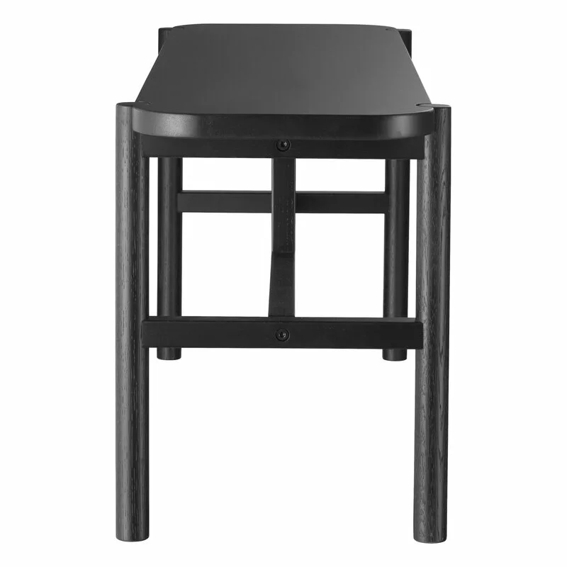 FDB Møbler Panca J177 Havneholmen, Rovere Verniciato Nero 2 FDB Møbler Panca J177 Havneholmen, Rovere Verniciato Nero - immagine 2