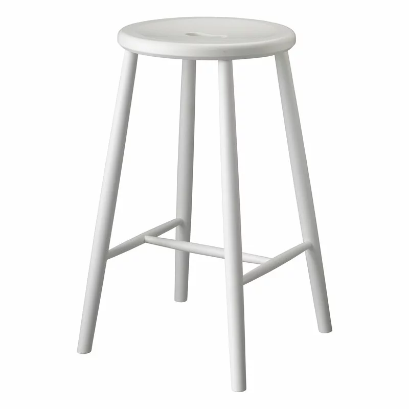 FDB Møbler Sgabello Da Bar J27C, 65 Cm, Faggio Bianco 2 FDB Møbler Sgabello Da Bar J27C, 65 Cm, Faggio Bianco - immagine 2