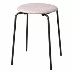 Fritz Hansen Sgabello Dot, Bianco - Viola - Grafite