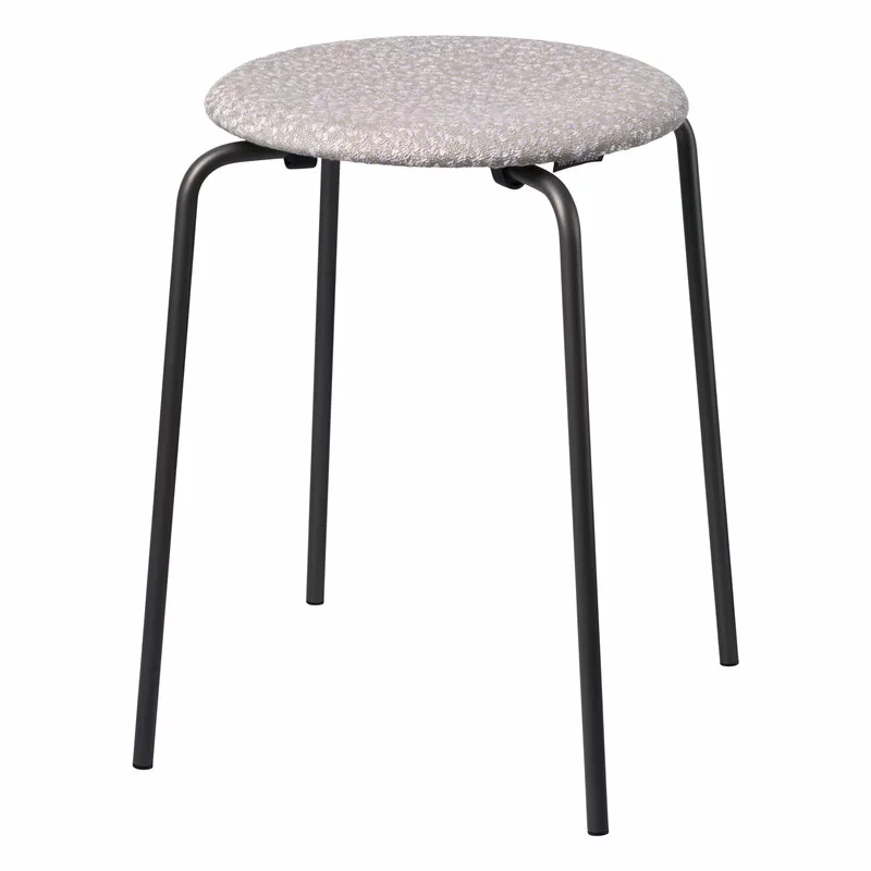 Fritz Hansen Sgabello Dot, Grigio - Beige - Bianco - Grafite 1 Fritz Hansen Sgabello Dot, Grigio - Beige - Bianco - Grafite