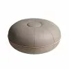 Fritz Hansen CM Pouf, Piccolo, Pelle Grigio Chiaro