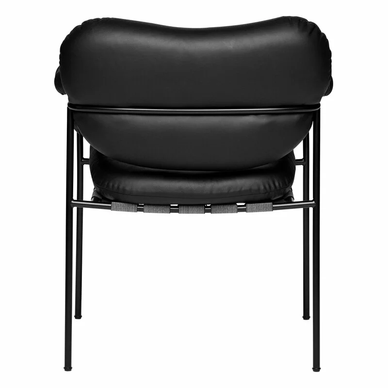 Fogia Sedia Bollo, Pelle Nera - Nero 2 Fogia Sedia Bollo, Pelle Nera - Nero - immagine 2