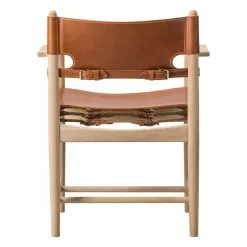 Fredericia The Spanish Dining Chair Con Braccioli, Pelle Cognac 8 Fredericia The Spanish Dining Chair Con Braccioli, Pelle Cognac -Sedie negozio FRE3238 CO SO BM 3238 v4 soapedoak cognac 1 EE